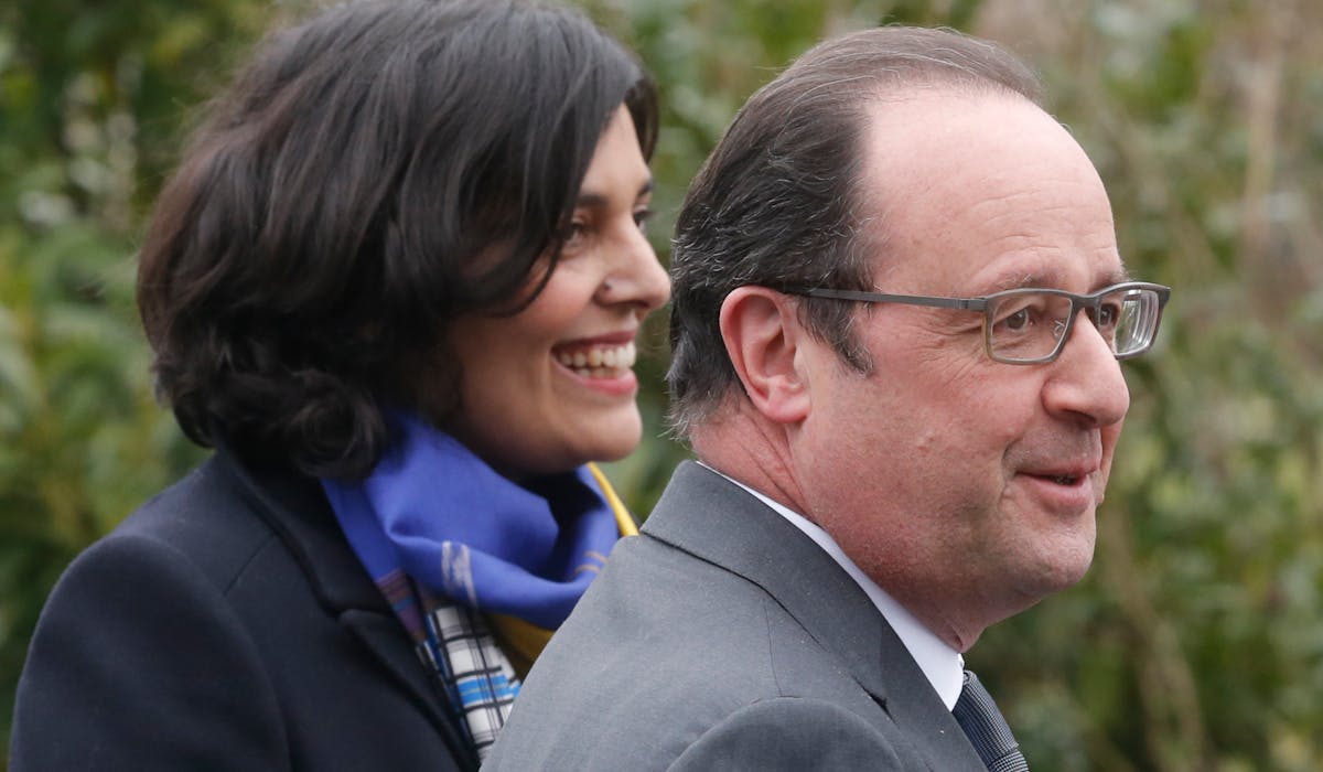 Myriam El Khomri et François Hollande arrivant jeudi dans une entreprise en Seine-et-Marne. Myriam El Khomri et François Hollande arrivant jeudi dans une entreprise en Seine-et-Marne.
