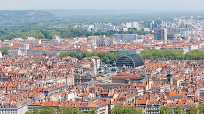 Vue de Lyon, troisième ville de France.