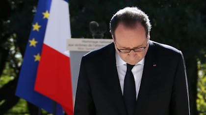 François Hollande samedi 15 octobre à Nice, lors de l’hommage aux victimes de l’attentat perpétré dans la ville le 14 juillet.