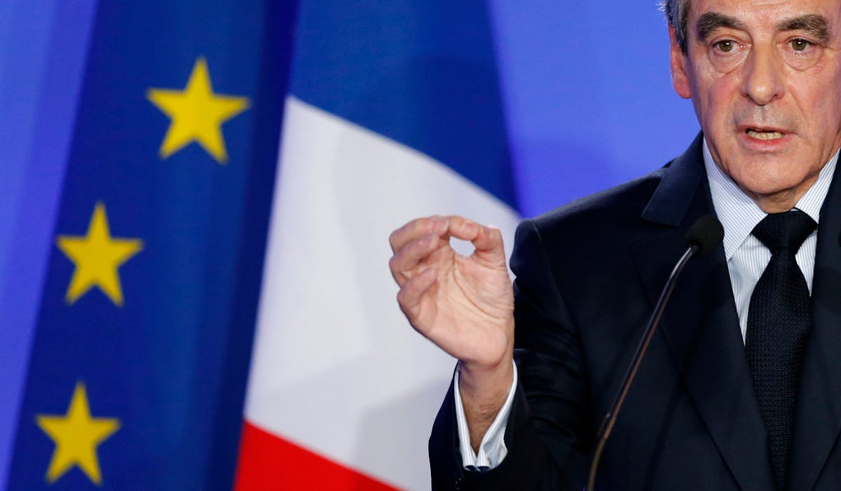François Fillon lors de sa conférence de presse, lundi 6 février. François Fillon lors de sa conférence de presse, lundi 6 février.