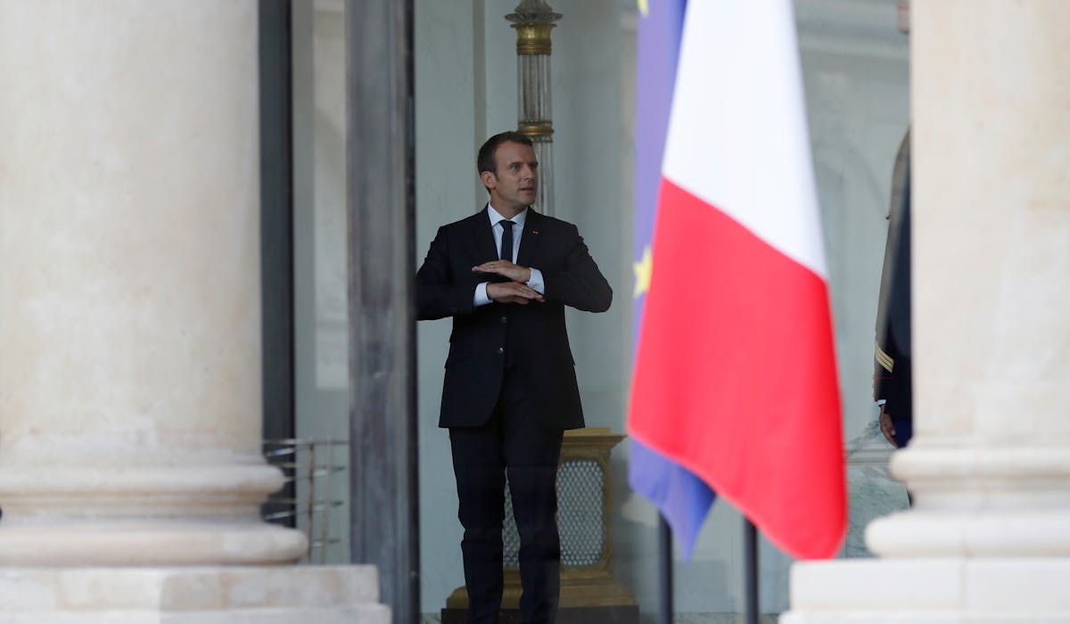 Emmanuel Macron dimanche 16 juillet à l’Elysée. Emmanuel Macron dimanche 16 juillet à l’Elysée.