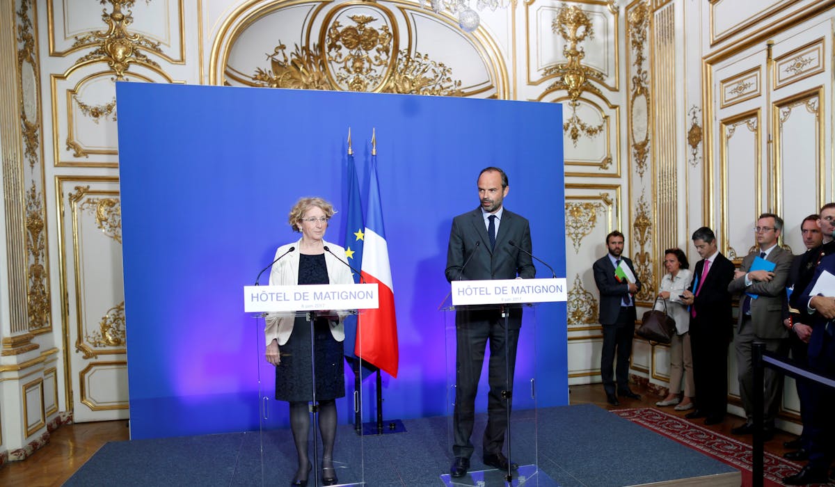 Muriel Pénicaud et le Premier ministre, Edouard Philippe, lors d’une conférence de presse sur la réforme, le 6 juin. Muriel Pénicaud et le Premier ministre, Edouard Philippe, lors d’une conférence de presse sur la réforme, le 6 juin.