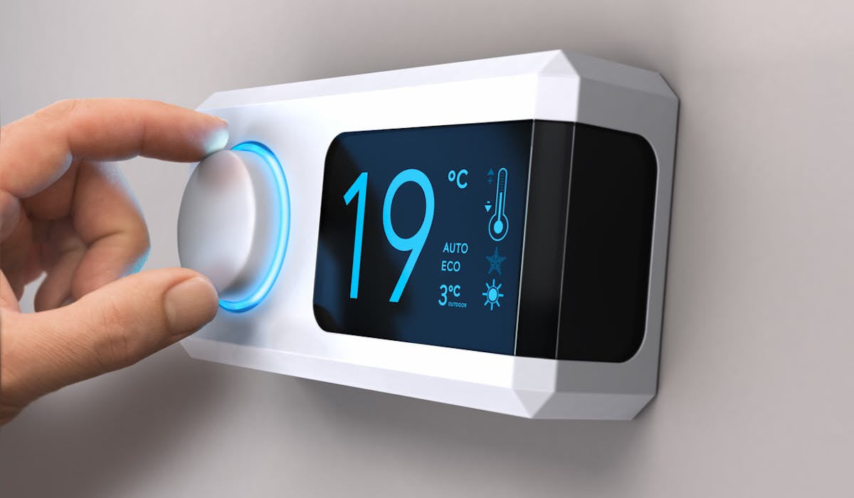 La température idéale dans les pièces de vie est 19°C. La température idéale dans les pièces de vie est 19°C.