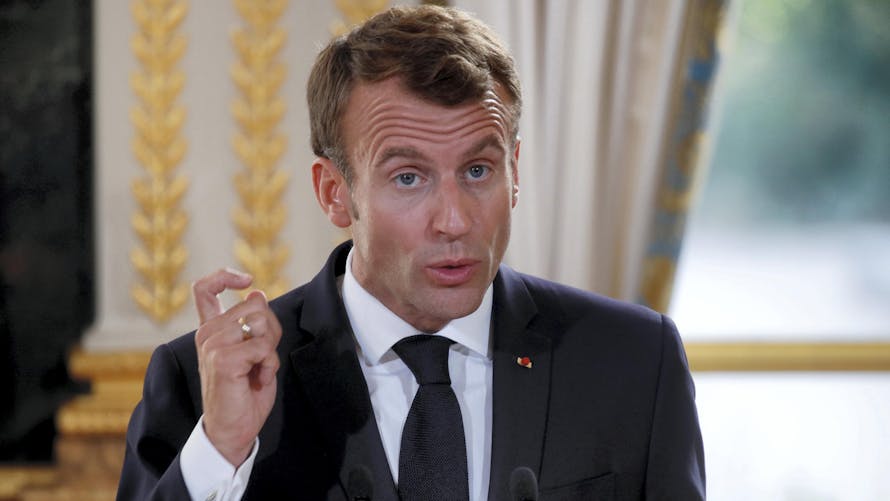 Emmanuel Macron, lundi à l’Elysée.