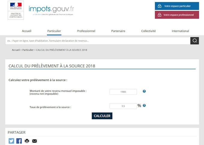 impot gouv arrondi