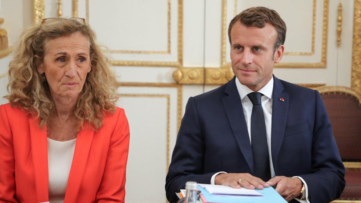 Nicole Belloubet et Emmanuel Macron le 4 septembre à l’Elysée.