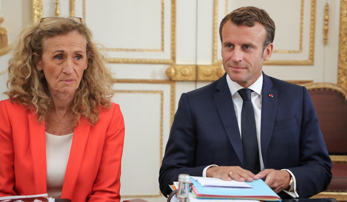 Nicole Belloubet et Emmanuel Macron le 4 septembre à l’Elysée.