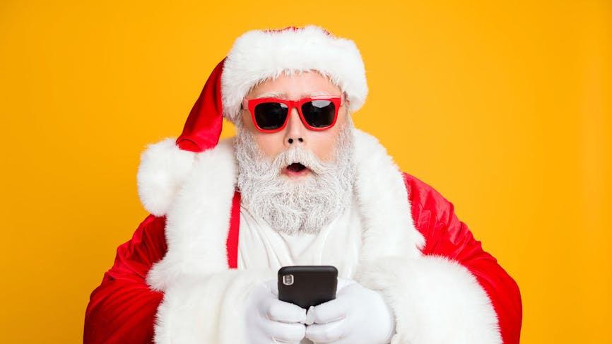 Même le père Noël règle son téléphone portable pour éviter d'être géolocalisé…