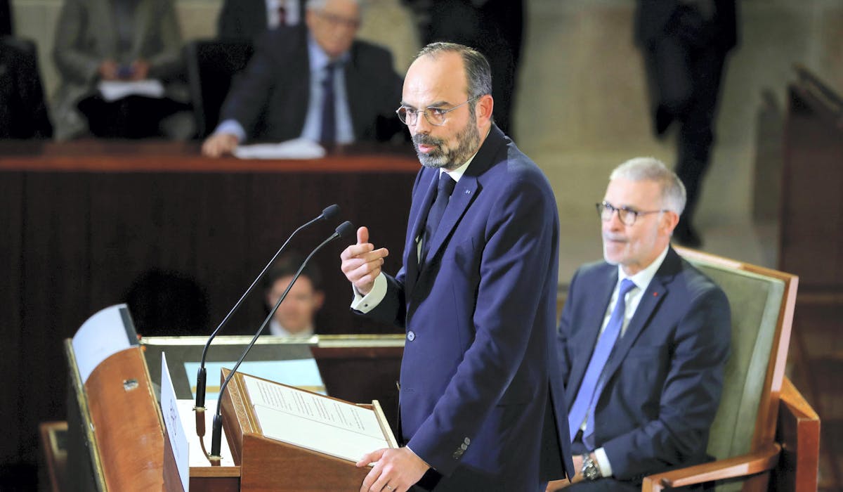Edouard Philippe devant le Conseil économique, social et environnemental, mercredi 11 décembre.