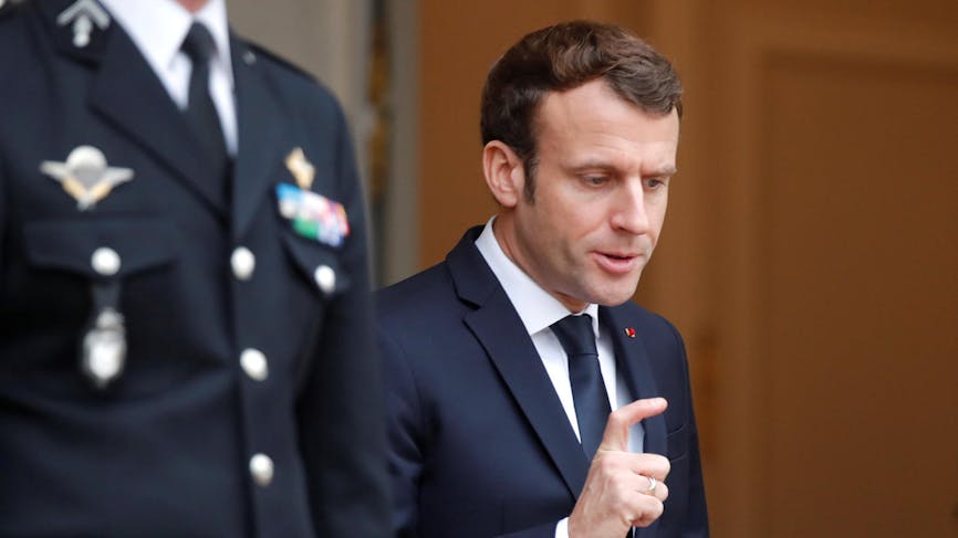 Emmanuel Macron à l’Elysée le 19 décembre 2019.