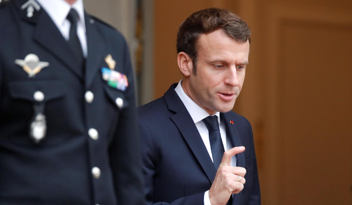 Emmanuel Macron à l’Elysée le 19 décembre 2019.