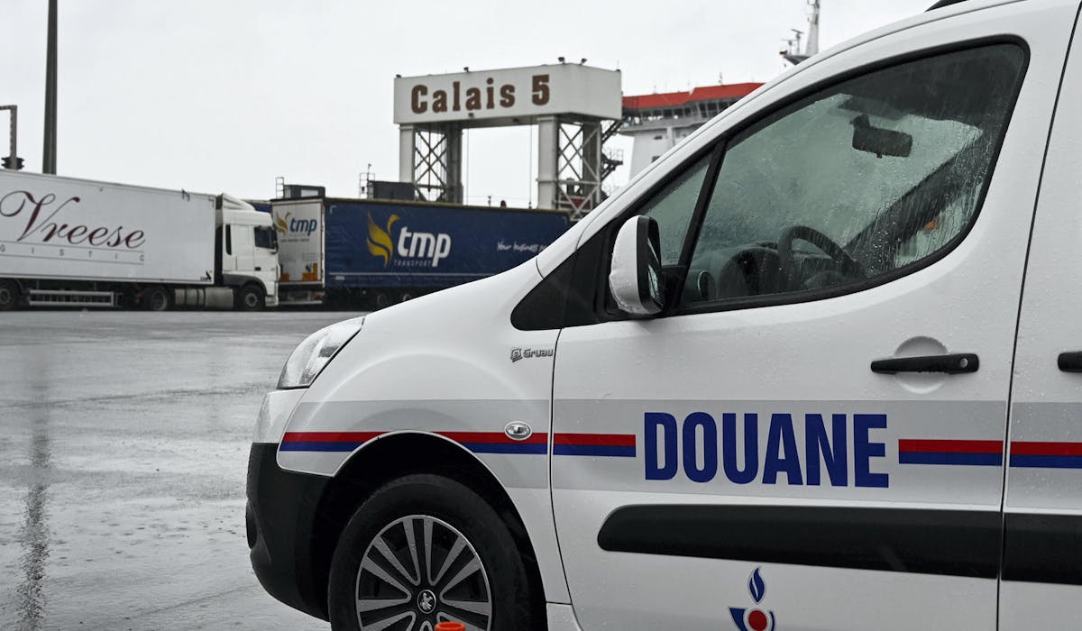 Le terminal ferry de Calais, le 24 septembre 2019, lors d’un test de rétablissement du contrôle douanier.