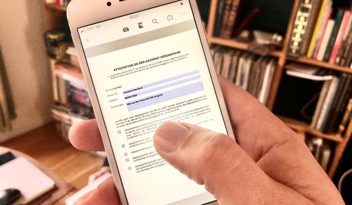 Attestation De Deplacement Sur Votre Smartphone Non Ce N