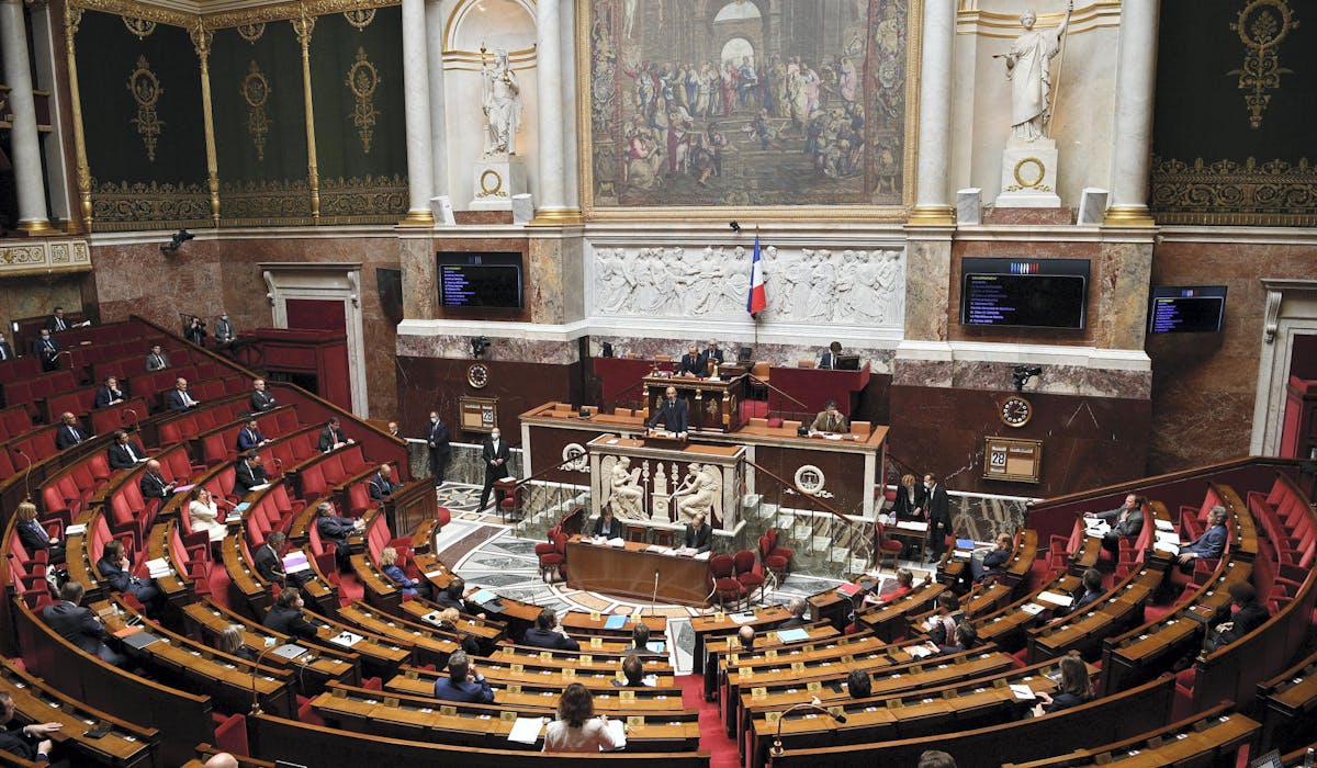 Edouard Philippe a prononcé un discours dans l’hémicycle de l’Assemblée nationale, mardi 28 avril.