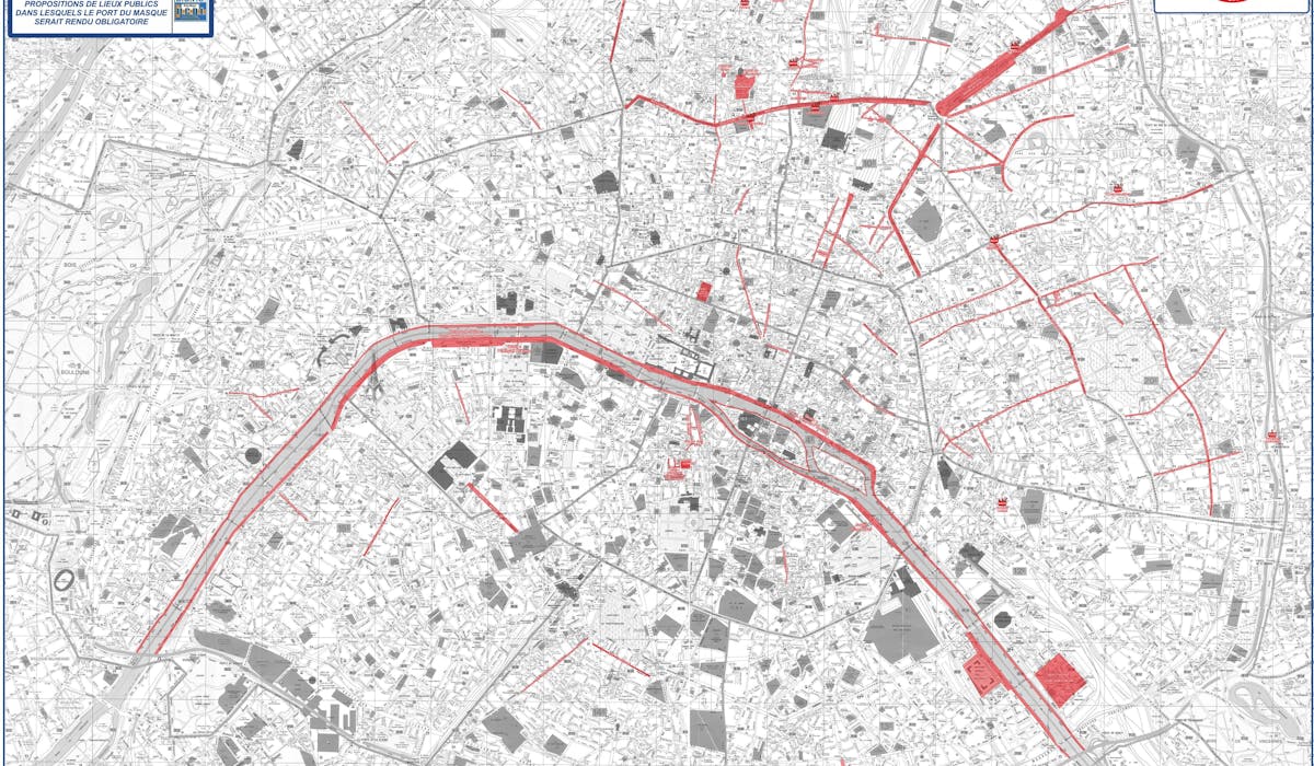 Paris Les Zones A Masque Obligatoire A L Exterieur Dossier Familial