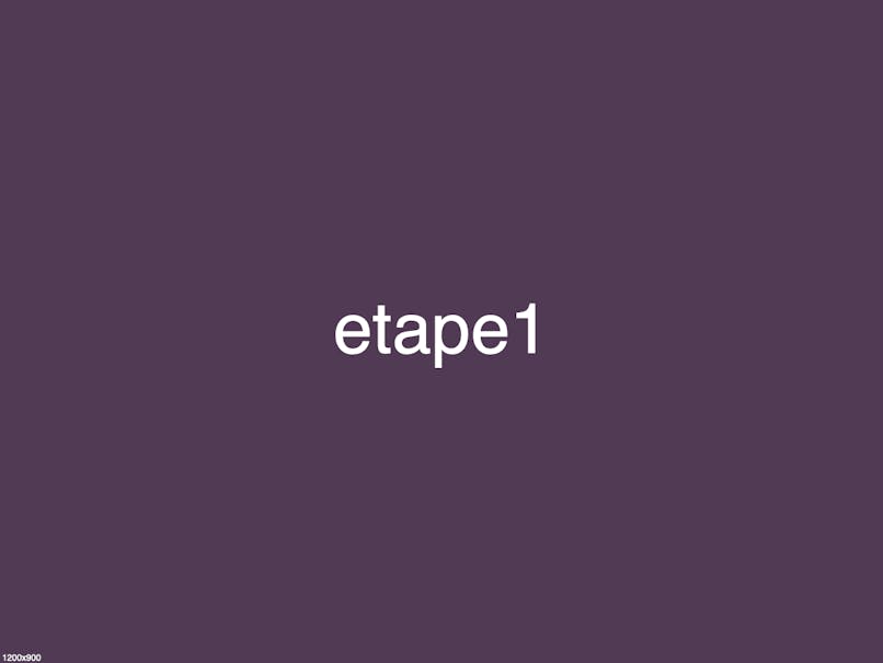 TITRE ÉTAPE 1 lorem ipsum