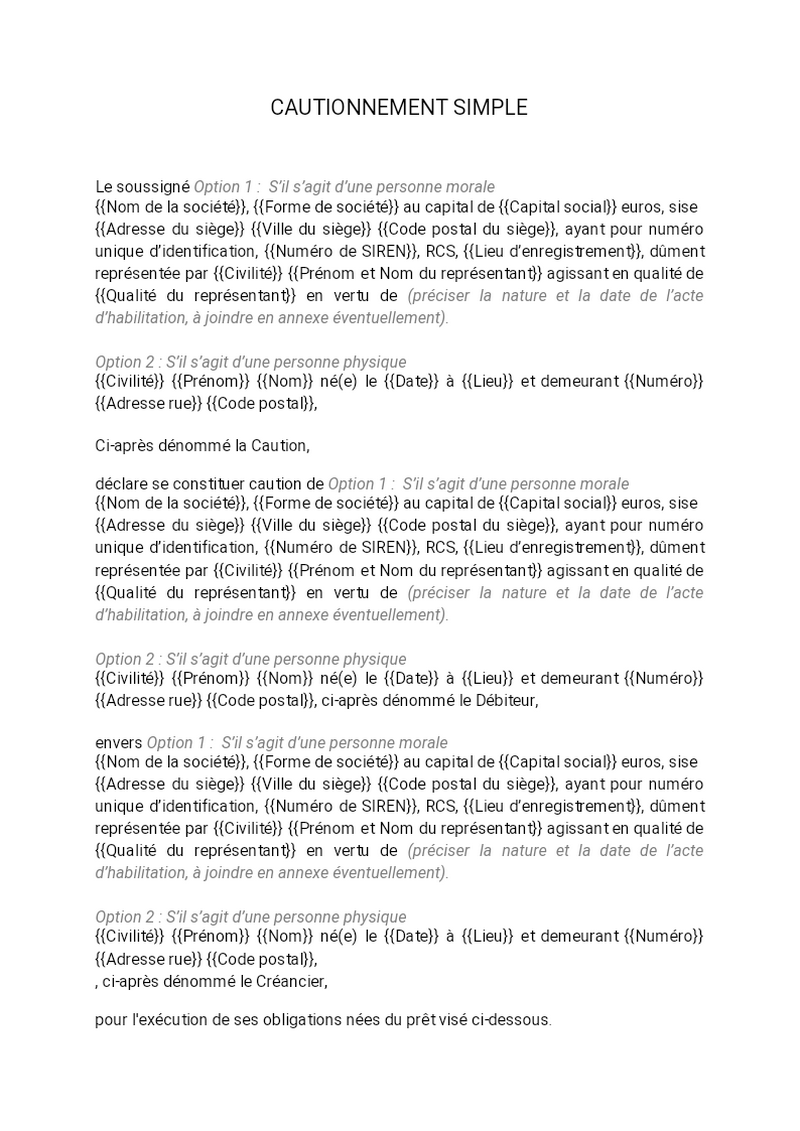 Modelé De Lettre De Cautionnement – ZMTKLX