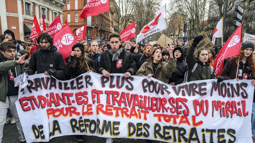 Manifestation, Toulouse, retraites