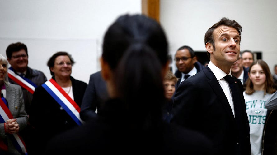 Emmanuel Macron, collège, Jarnac